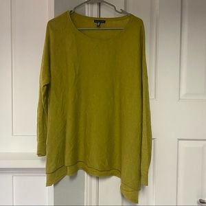 Slouchy green long sweater